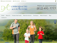 Tablet Screenshot of dickinsonchiropractic.com